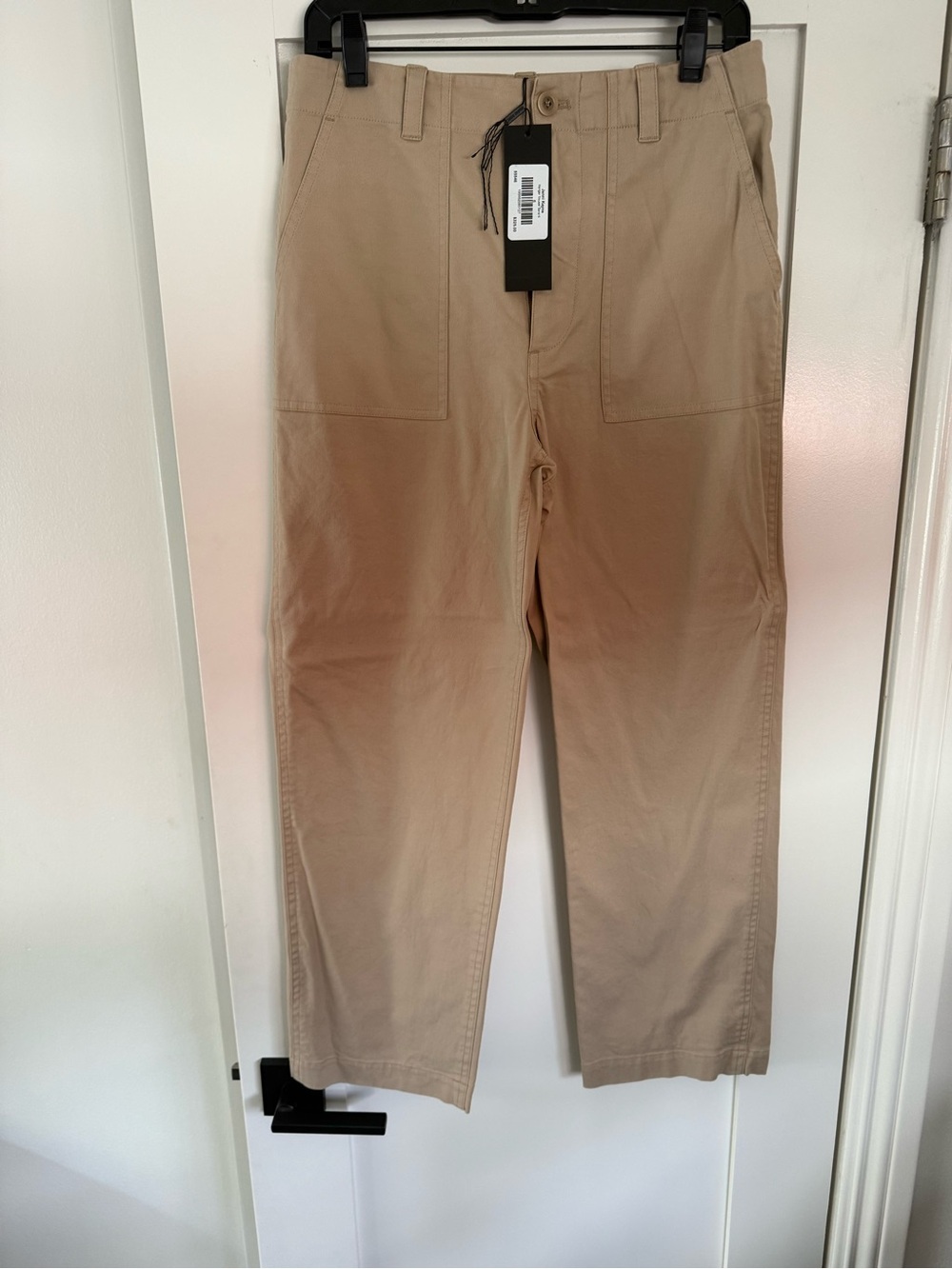 Jenni Kayne Beige Straight-Leg Chino Pants NWT